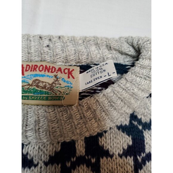 Adirondack Savile Row Men's L Cosby Style Sweater 80's 90's Y2K Grandpacore USA - Picture 3 of 10